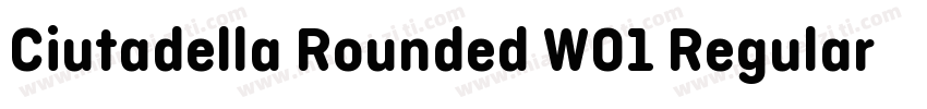 Ciutadella Rounded W01 Regular字体转换